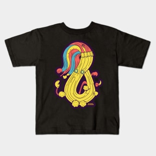 Plastic Macaroni Boho Trippy Hippy Penne Kids T-Shirt